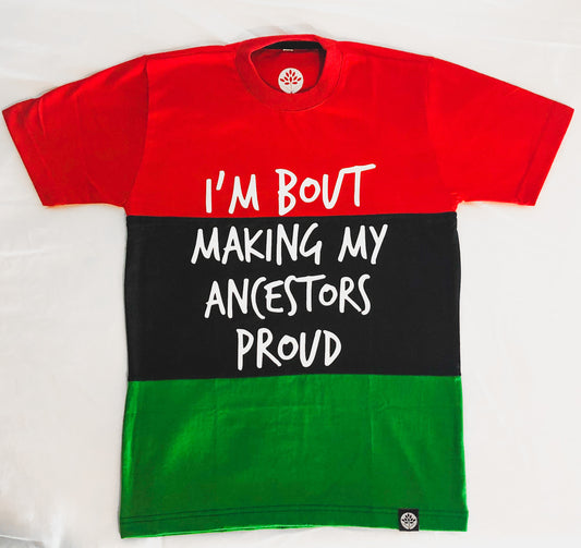 Making My Ancestors Proud RBG Color Block T-Shirt